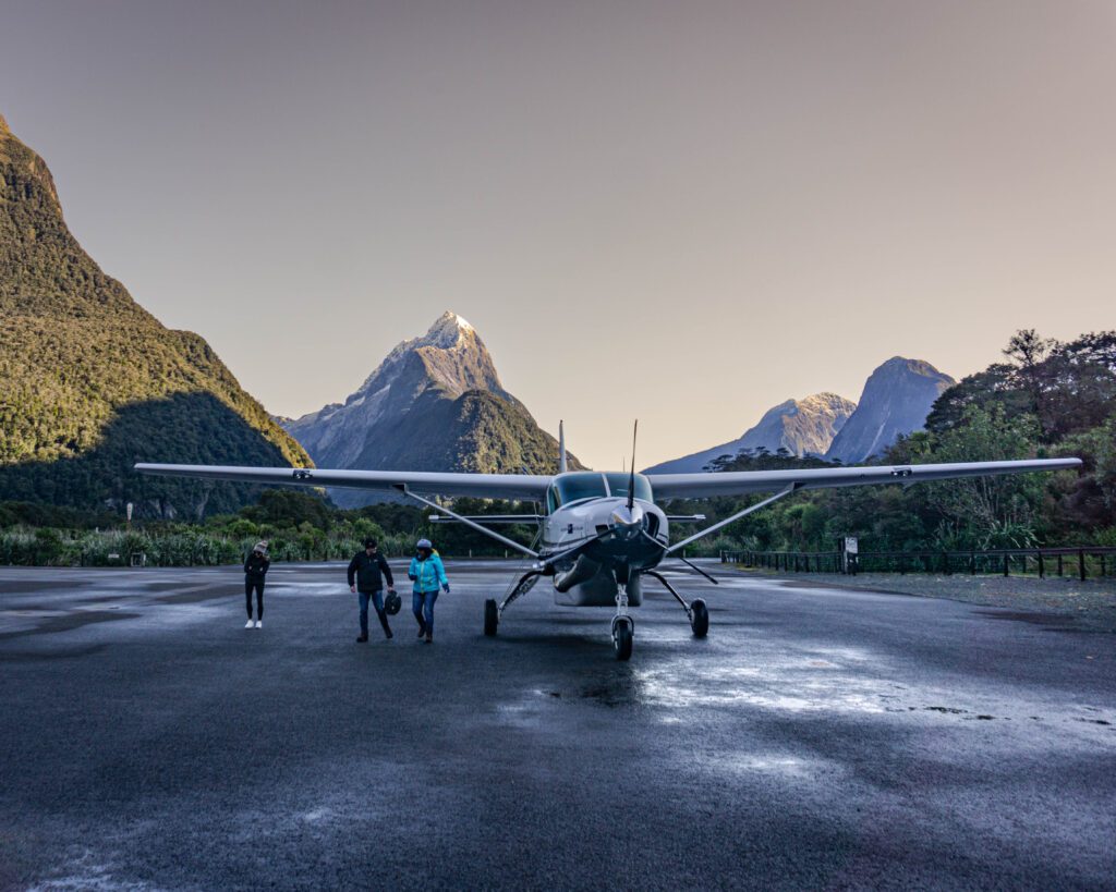 Milford Sound queenstown scenic drive luxury car Mirror Lakes